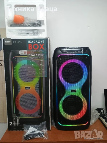 Чисто нова акумулаторна караоке тонколона Brodu BTS 2109. 