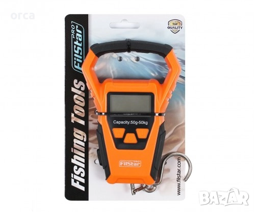 Кантар с ролетка FilStar Digital Scale with Ruler до 50 кг риболовен, снимка 2 - Такъми - 52413173