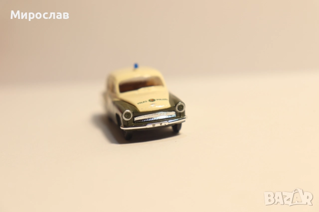 BREKINA 1/87 H0 ВАРТБУРГ POLICE ПОЛИЦИЯ КОЛИЧКА МОДЕЛ, снимка 6 - Колекции - 52722326