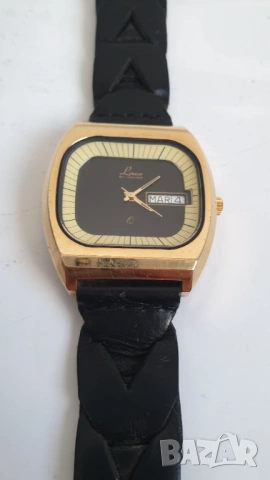 Позлатен мъжки кварцов часовник Laco by Lacher, снимка 2 - Антикварни и старинни предмети - 53753156