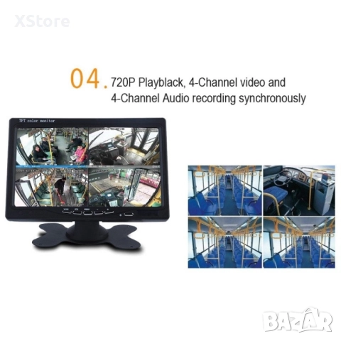 MDVR 4-канален Видеорегистратор за автобус и камион AC67, снимка 6 - Аксесоари и консумативи - 52457552