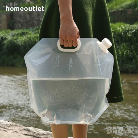 ПРОМОЦИЯ Сгъваем контейнер за вода - 10л, к-т от 3бр X001LTJK2V, снимка 4 - Други - 50737835