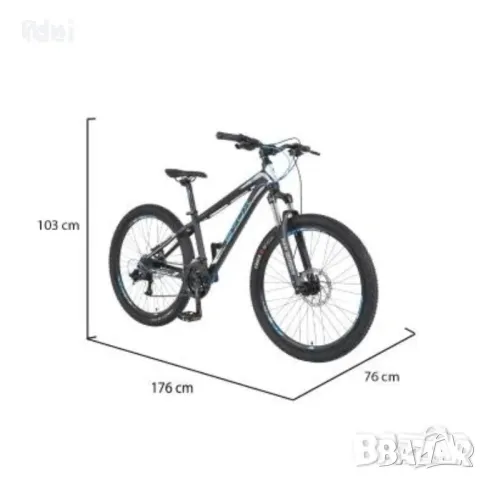Велосипед със скорости 26“ Alloy hdb B5 син, снимка 4 - Велосипеди - 49920161