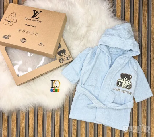 бебешки халати в кутия calvin klein burberry tommy hilfiger louis vuitton , снимка 4 - Други - 50422967