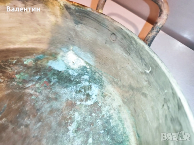 Тава с железни дръжки 18, снимка 4 - Антикварни и старинни предмети - 52539997