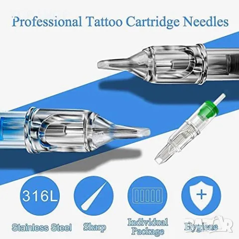 Нов комплект смесени Консумативи Игли мастило за татуировка татус начинаещи, снимка 6 - Тримери - 49945172