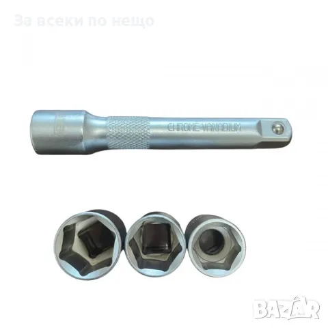 Динамометричен ключ 1/2″ 28 – 210 Nm + комплект вложки (17, 19, 21 мм) + удължител 125 мм HAWEK, снимка 3 - Други инструменти - 50346821