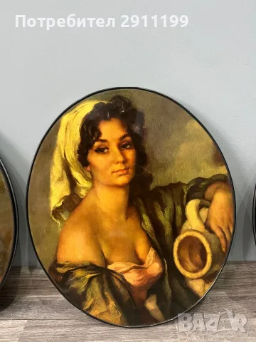 Елипсовидна картина, комплект от 4 бр., снимка 5 - Картини - 50359182