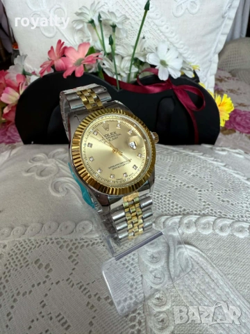 Rolex Нов Мъжки Часовник с Кварцов Механизъм Ролекс 