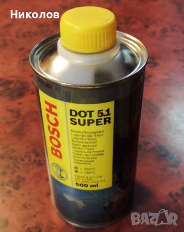 Спирачна течност 0.5L BOSCH DOT 5.1, снимка 1 - Аксесоари и консумативи - 46778111