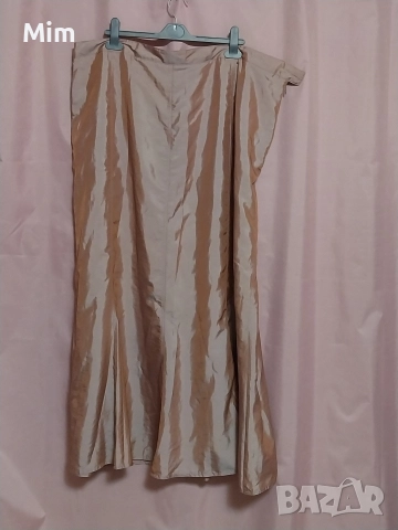 SILVOR 56 Дълга пола в цвят пепел от рози за едра дама , снимка 3 - Поли - 52832652