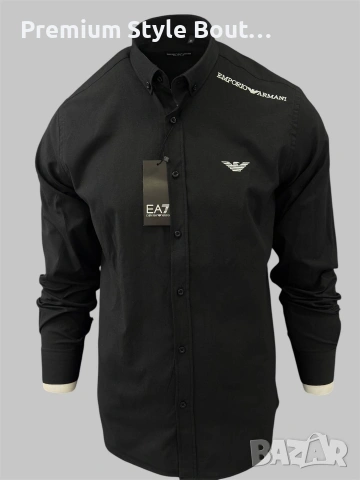 мъжки ризи lacoste Hugo boss emporio armani Burberry , снимка 5 - Ризи - 54057445