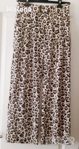 Панталон в леопардов принт, снимка 2 - Панталони - 53850114