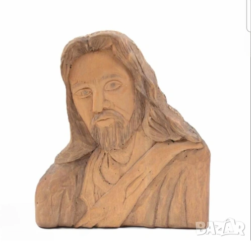 Исус Христос пусни нашия божи спасител в дома си красива майсторска дърборезба 1998г.