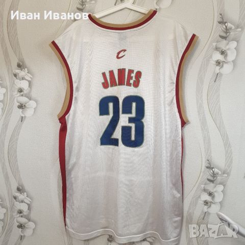 Adidas NBA Cleveland Cavaliers LeBron James 23 Винтидж потник  , снимка 6 - Спортни дрехи, екипи - 46041957