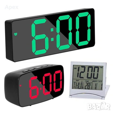 Светещ ЛЕД Часовник на Ток.Дигитален Будилник.Електрически Светещи Часовници/Будилници Големи Цифри, снимка 5 - Други - 54174712