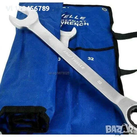 22 бр прави звездогаечни тресчотни ключове KRAFTWELLE 6-32 мм, снимка 2 - Ключове - 50762625