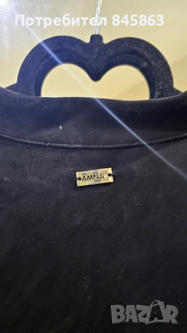 Велурено пончо/яке, снимка 2 - Якета - 51699233