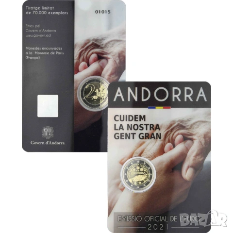 Андора 2 евро 2021 Грижа за възрастните хора
