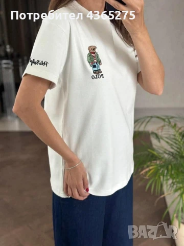 Тениски Поло 🔝Премиум качество ❎Бродерия и материя 🔝S M L XL XXL 🌸
Налични в бяло и в черно❎, снимка 2 - Тениски - 50598973