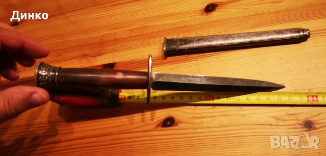 Немски кортик, окопен нож ВСВ, снимка 4 - Антикварни и старинни предмети - 52259816