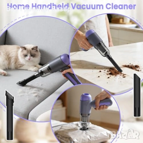 нова безжична Ръчна мини прахосмукачка и духалка 15000Pa за кола дом, снимка 3 - Прахосмукачки - 53877489