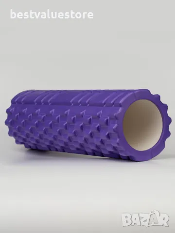 Масажен Уред Foam Roller 45см Лилав, снимка 1 - Фитнес уреди - 47080139