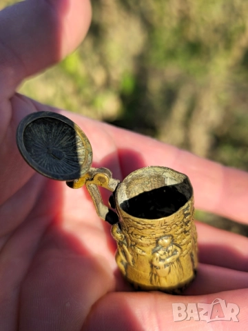 Винтидж Антична шевна ролетна, метална хама, снимка 5 - Колекции - 52015478