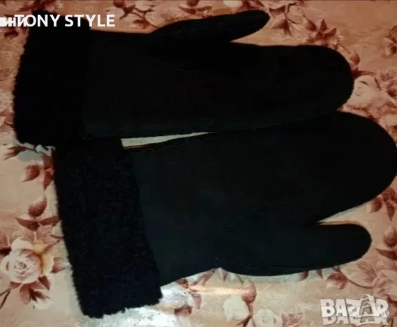Нови Топли Дамски Ръкавици от Естествена Кожа М