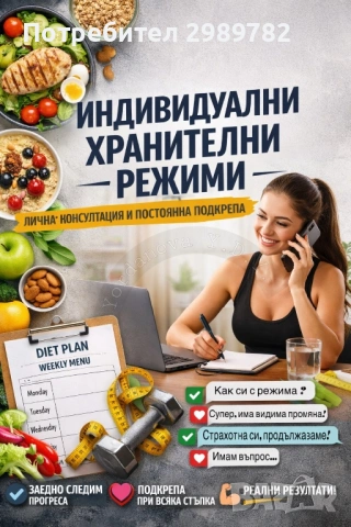 🥗 Индивидуални хранителни режими – БЕЗПЛАТЕН ПРОБЕН ПЕРИОД от 14 ДНИ !!
