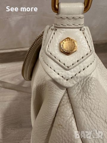 Marc By Marc Jacobs чанта в бяло естествена кожа, снимка 8 - Чанти - 45798173