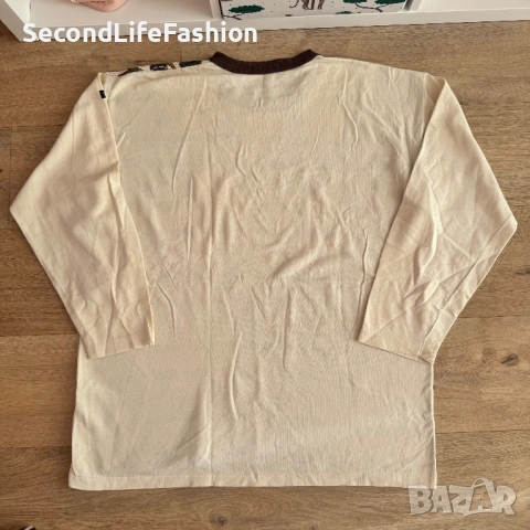 Винтидж мъжки пуловер Pierre Cardin Paris, размер XL с уникален мотив на животни, снимка 9 - Суичъри - 53683599