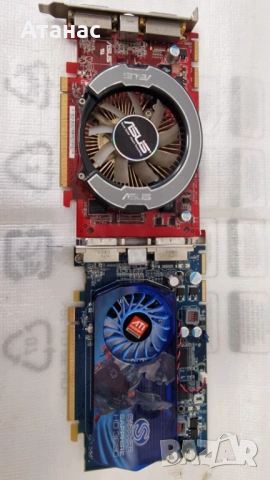2 x ATI HD3650 256MB DDR3 подходящи за ретро Crosfire  конфигурация