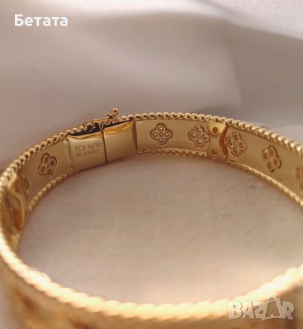 Van Cleef & Arpels VCA gold bracelet Vintage Alhambra-дамска гривна, снимка 7 - Гривни - 45275781