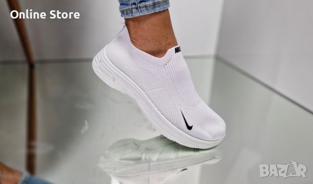 Дамски маратонки Nike - Бели и Черни, снимка 6 - Маратонки - 46503391