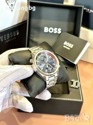 Мъжки часовник с хронограф HUGO BOSS GLOBETROTTER, снимка 8 - Мъжки - 47258052