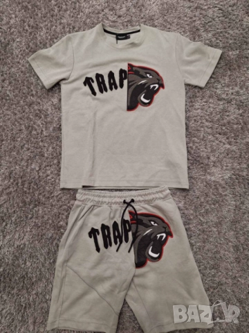 Trapstar спортен екип РАЗПРОДАЖБА Трапстар Сив Екип Памук, снимка 2 - Спортни дрехи, екипи - 52454837