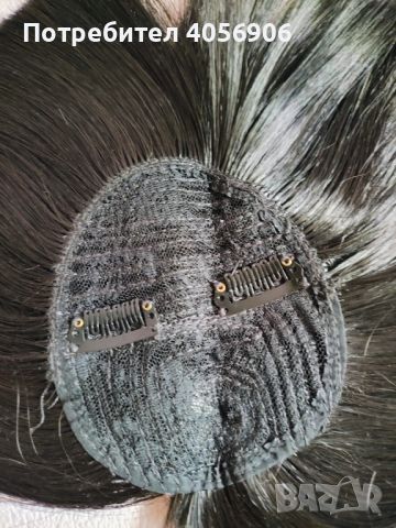 Черен бретон за коса на щипки, снимка 2 - Аксесоари за коса - 46393564