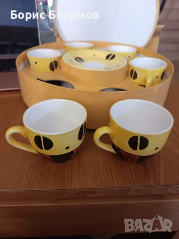 Керамичен сервиз за кафе, снимка 6 - Сервизи - 52339885