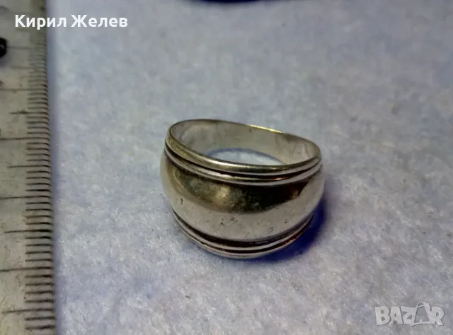 РЕТРО АРТ СТИЛ СРЕБЪРЕН ПРЪСТЕН СРЕБРО 925 МАЙСТОРСКА БИЖУТЕРСКА РАБОТА 26696, снимка 6 - Пръстени - 50354723