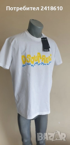 DSQUARED2 Cotton Mens Size XL НОВО! ОРИГИНАЛ! Мъжка Тениска!