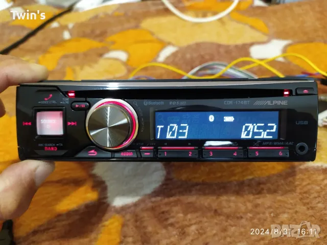 ✅ Alpine CDE-174BT CD/USB/MP3 плейър с Bluetooth, снимка 15 - Радиокасетофони, транзистори - 47245692