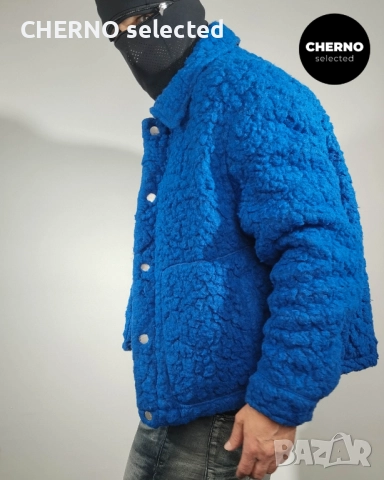 Яке с изкуствен шърлинг ZARA Faux Shearling Jacket – размер L – ново с етикети, снимка 7 - Якета - 52930129