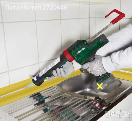 акумулаторен пистолет за силикон Парксайд /Parkside , снимка 4 - Други инструменти - 53232841