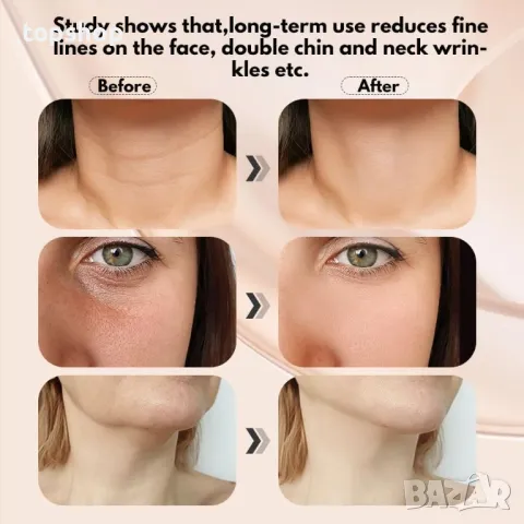 Многофункционален масажор за лице 3 в 1 за грижа за кожата у дома, вибрация, термичен (черен), снимка 4 - Масажори - 50302964