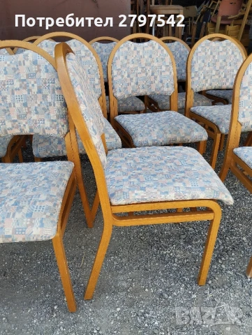 Дървени столове А116 - със сваляща тапицерия , снимка 3 - Столове - 50735745