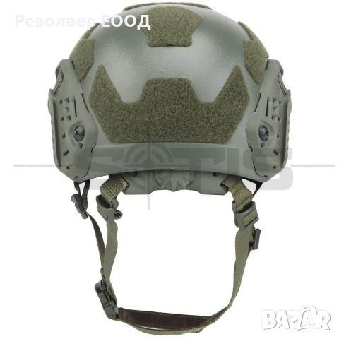 КАСКА NP FAST RAILED SF HELMET – GREEN, снимка 4 - Екипировка - 45056956