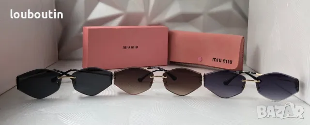 Miu 2025 дамски слънчеви очила осмоъгълник ромб 3 цвята, снимка 12 - Слънчеви и диоптрични очила - 49701623