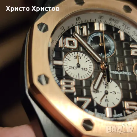 Мъжки луксозен часовник Audemars Piguet Royal Oak Offshore Chronograph Rose gold, снимка 4 - Мъжки - 42209001