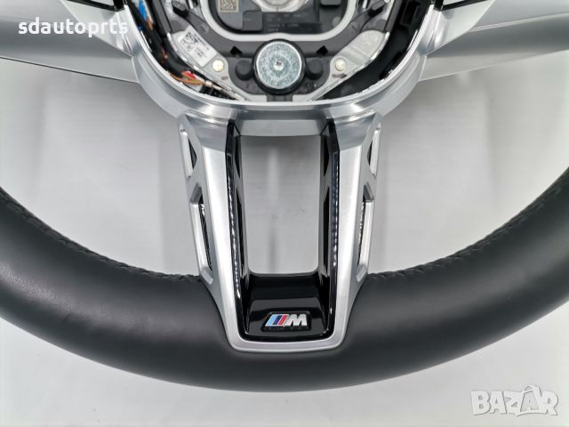 M Sport Черен Кожен Спортен Волан BMW 2 U06 X1 U11 - Отличен, снимка 7 - Части - 45926575